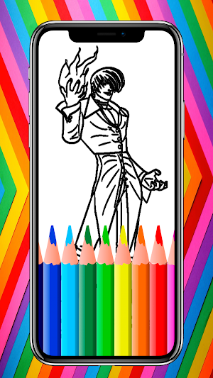 Yagami King Coloring Book Screenshot 0