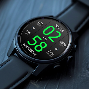 Key WF33 Digital Watch Face Screenshot 2