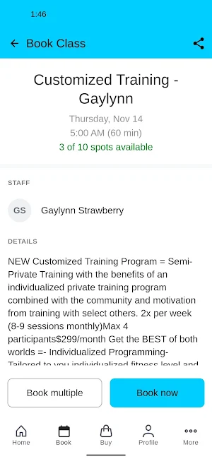 Tony Cress Training Center Screenshot 2