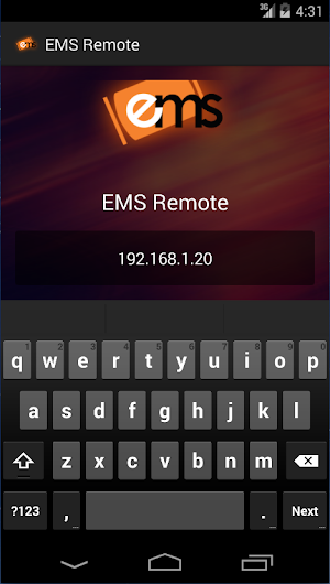 EMS Remote Screenshot 1