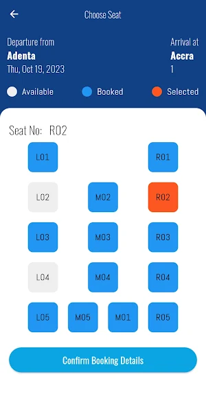 Crane Ghana - Bus Booking Screenshot 1
