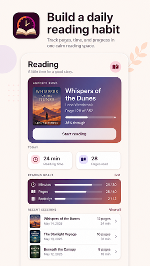 Book Tracker & Reading Timer Screenshot 0