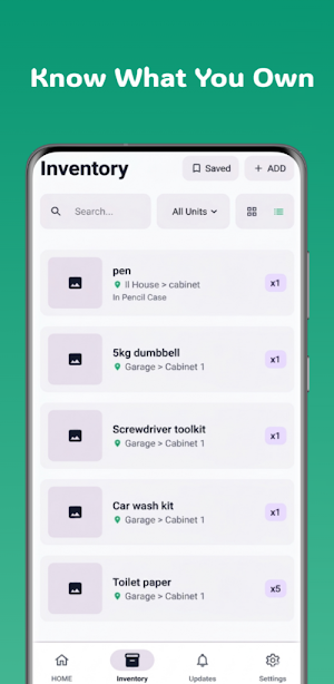 Tumi - Inventory Tracking App Screenshot 1