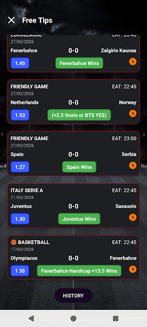 Champions Football Prediction Screenshot 2
