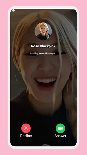 ‌Rose Blackpink Call Simulator Screenshot 2