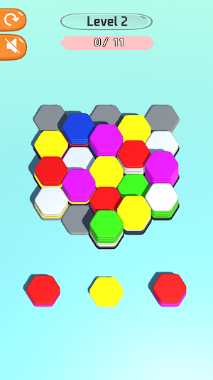 Hexa Sort - Color Sort Screenshot 2