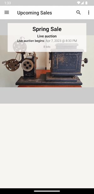 East-Wing Online Auctions Screenshot 0
