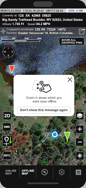 Tactical Offline Satellite Map Screenshot 1