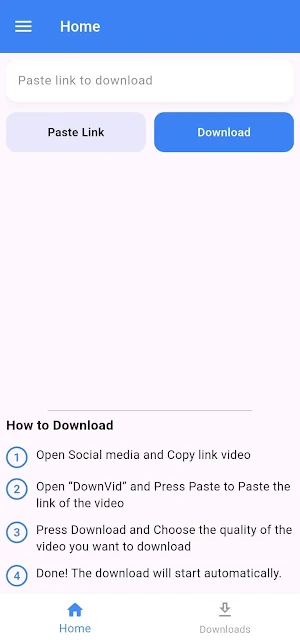 FB Video Downloader - Downvid Screenshot 0
