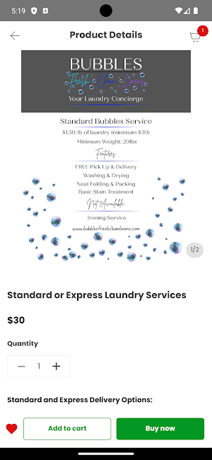 Bubbles | Fresh Clean Linens Screenshot 0