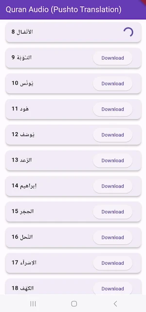 Quran Pushto Download & Play Screenshot 1
