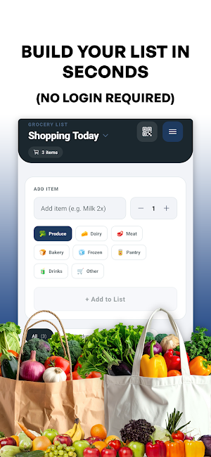 Simple Grocery List Shopping Screenshot 0