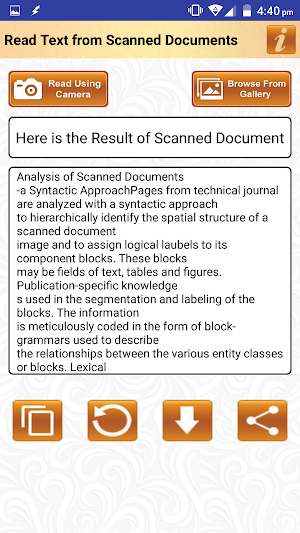 Read Text of Scanned Documents Screenshot 1