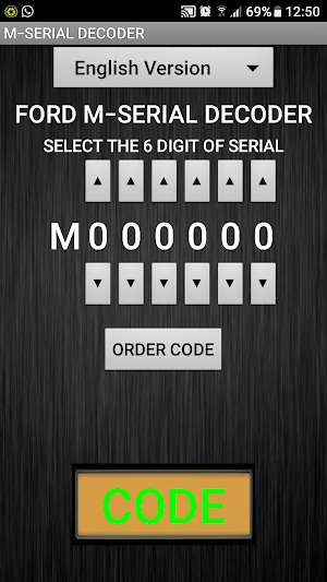 M-Serial Radio Code Decoder Screenshot 0