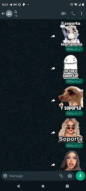 Soporta Stickers Screenshot 1
