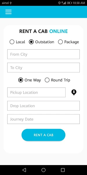 Cab Rentals Screenshot 1