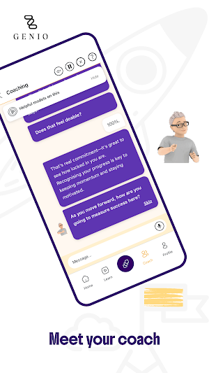 Genio: Self-Coaching App Screenshot 1