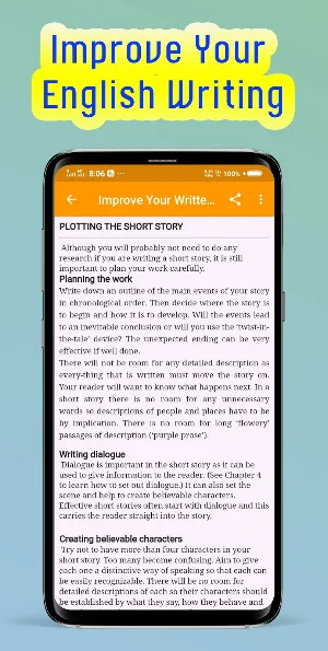 Improve Your English Writing Skills Screenshot 1