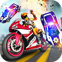 Motorbike Escape Police Chase:
