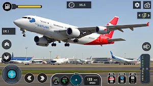 Airplane Flight Sim 3D Games Screenshot 1