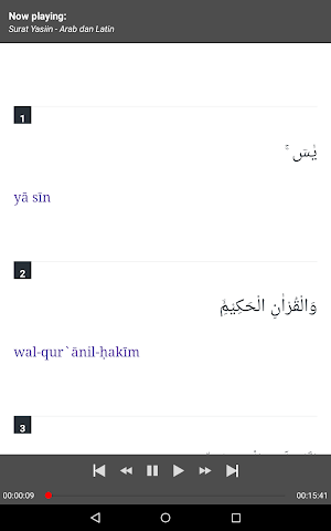 Surat Yasin MP3 Offline + Terjemah Screenshot 2