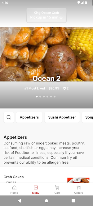 King Ocean Crab Screenshot 1