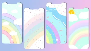 Cute Rainbow Wallpaper Screenshot 2