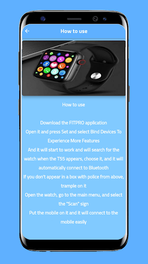 T55 Smart Watch Guide Screenshot 2