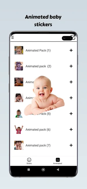 Cute Bebe Stickers Screenshot 1