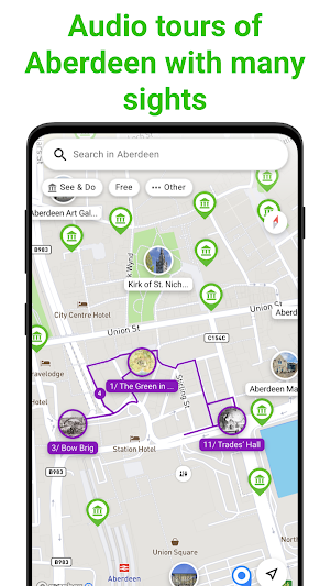 Aberdeen Tour Guide:SmartGuide Screenshot 0