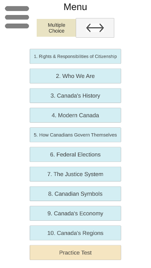 Canada Citizenship Test Screenshot 0