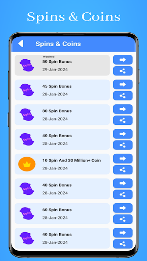 Spin Rewards: Coin & Spin Link Screenshot 1