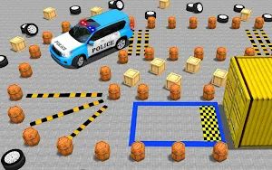 Police Jeep Spooky Stunt Parking 3D Screenshot 0