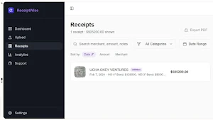 ReceiptWise Screenshot 2