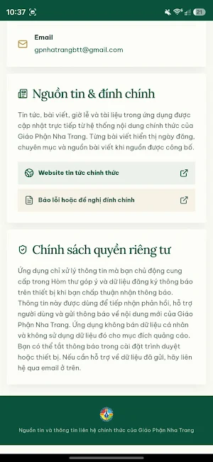 Giáo Phận Nha Trang Screenshot 3