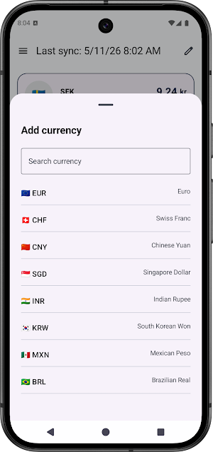 RateWay — Currency Converter Screenshot 1