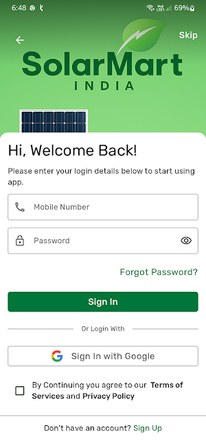 Solarmart Customer Screenshot 1