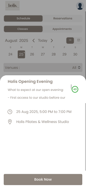 Holis Pilates & Wellness Screenshot 0