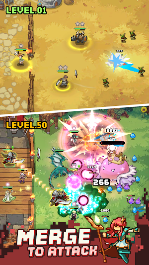 Pixel Defenders: Merge TD Game Screenshot 1