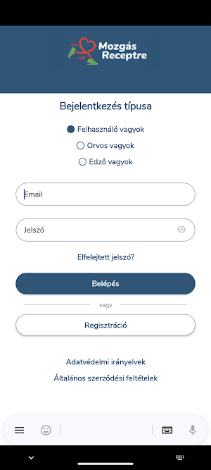Mozgás Receptre Screenshot 0