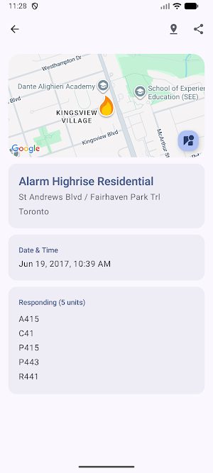 Toronto Incidents Screenshot 2