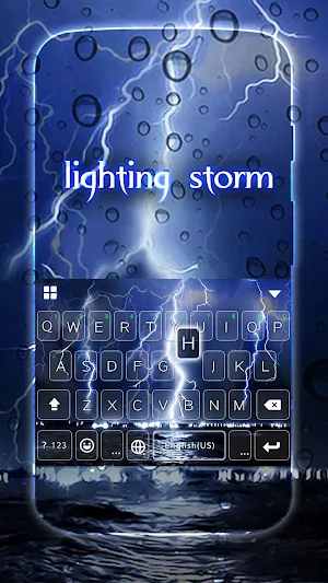 Lightingstorm Keyboard Theme Screenshot 1