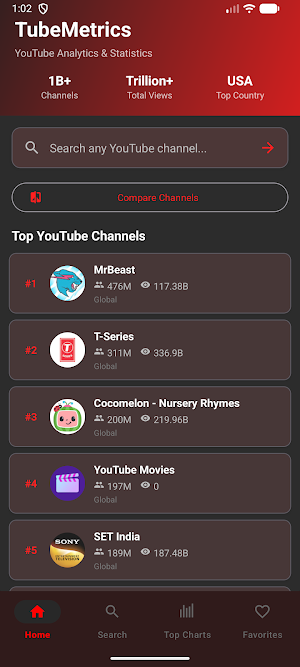 TubeMetrics: YouTube Analytics Screenshot 0