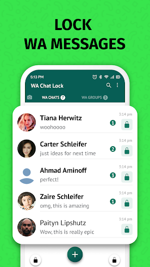 Chat Locker For WA - Messages Screenshot 1