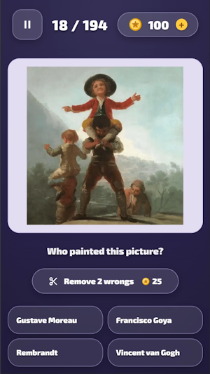 Art Quiz: Guess the Painting Screenshot 3