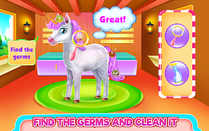 Cute Unicorn Caring and Dressup Screenshot 2