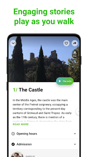 Grimaud Tour Guide:SmartGuide Screenshot 1