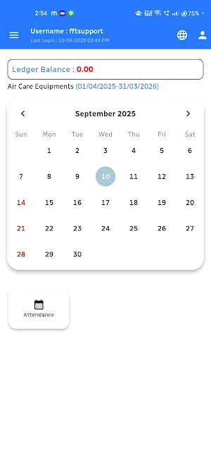 Aircare Employee App Screenshot 1
