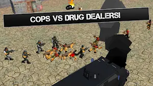Battle Simulator: Cops vs Drug Dealers Screenshot 1