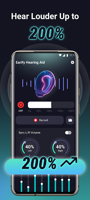 Earify Volume Booster Hearing Screenshot 0